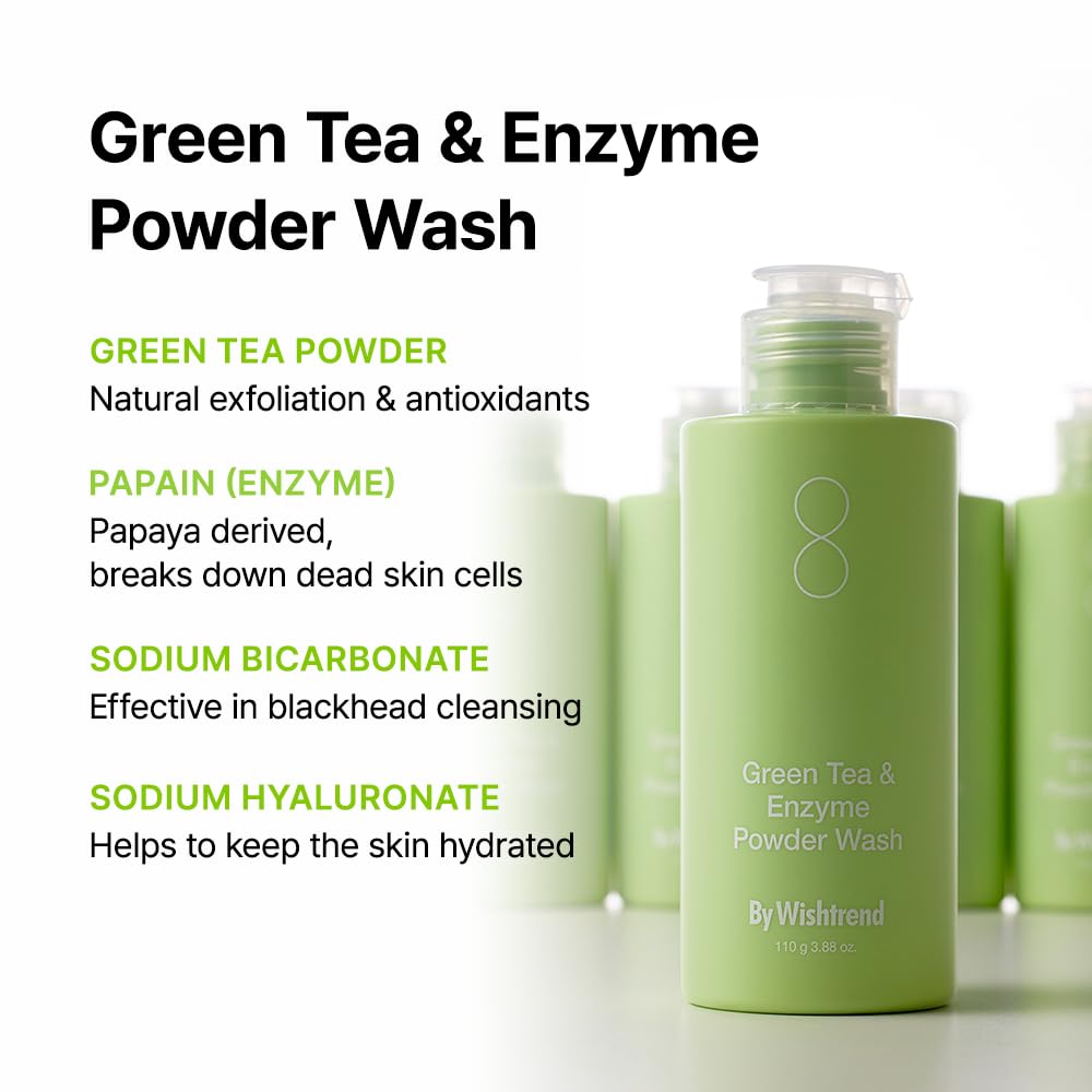 BY WISHTREND enzima papain exfoliación delicada para la piel