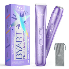 BYART bikini trimmer dual head for precise bikini line grooming
