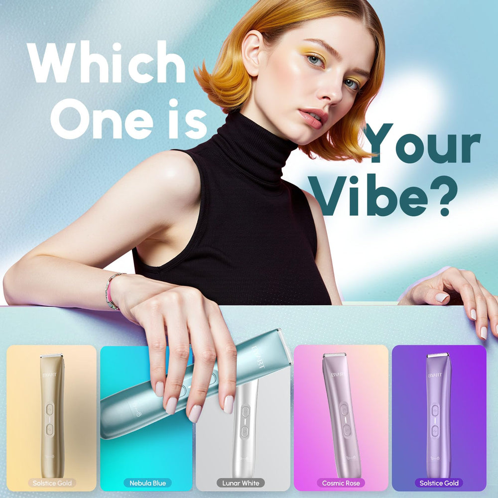 BYART gift-ready self-care razor with sleek blue design