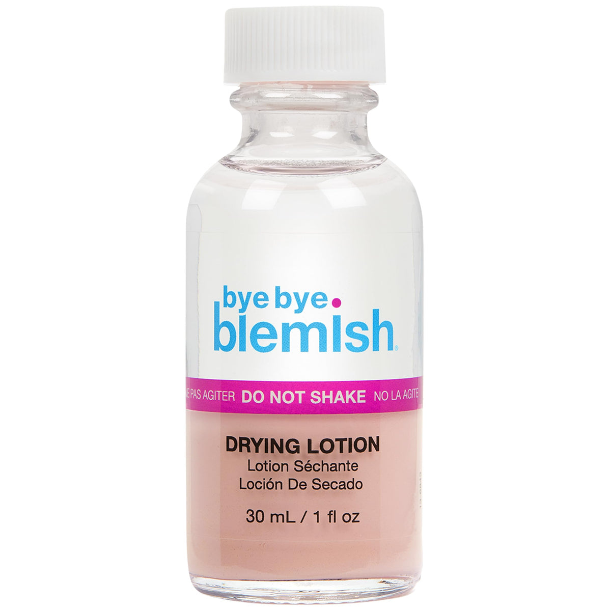 Bye Bye Blemish, botella de loción secante para imperfecciones de la noche.