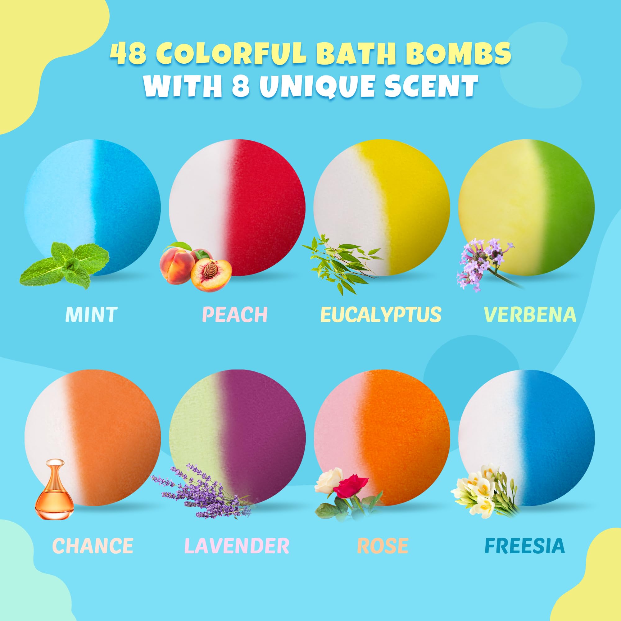 BYGGVIR bath bombs with glow-in-the-dark toys add magical nighttime play