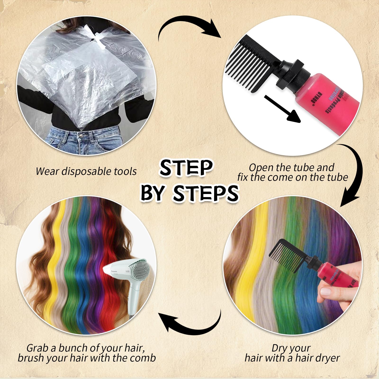 Byhoo red chalk creates bold accents for creative outfits