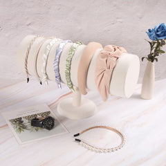 ByKen beige velvet necklace organizer keeps jewelry tidy and accessible.