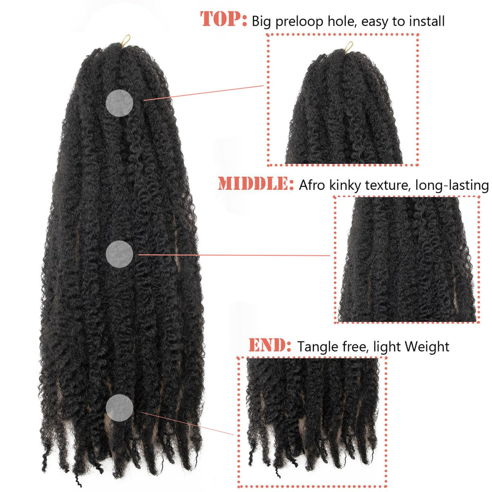 BYKSVIOC Cuban Twist hair soft texture for easy styling.