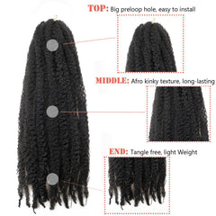 BYKSVIOC Cuban Twist hair soft texture for easy styling.