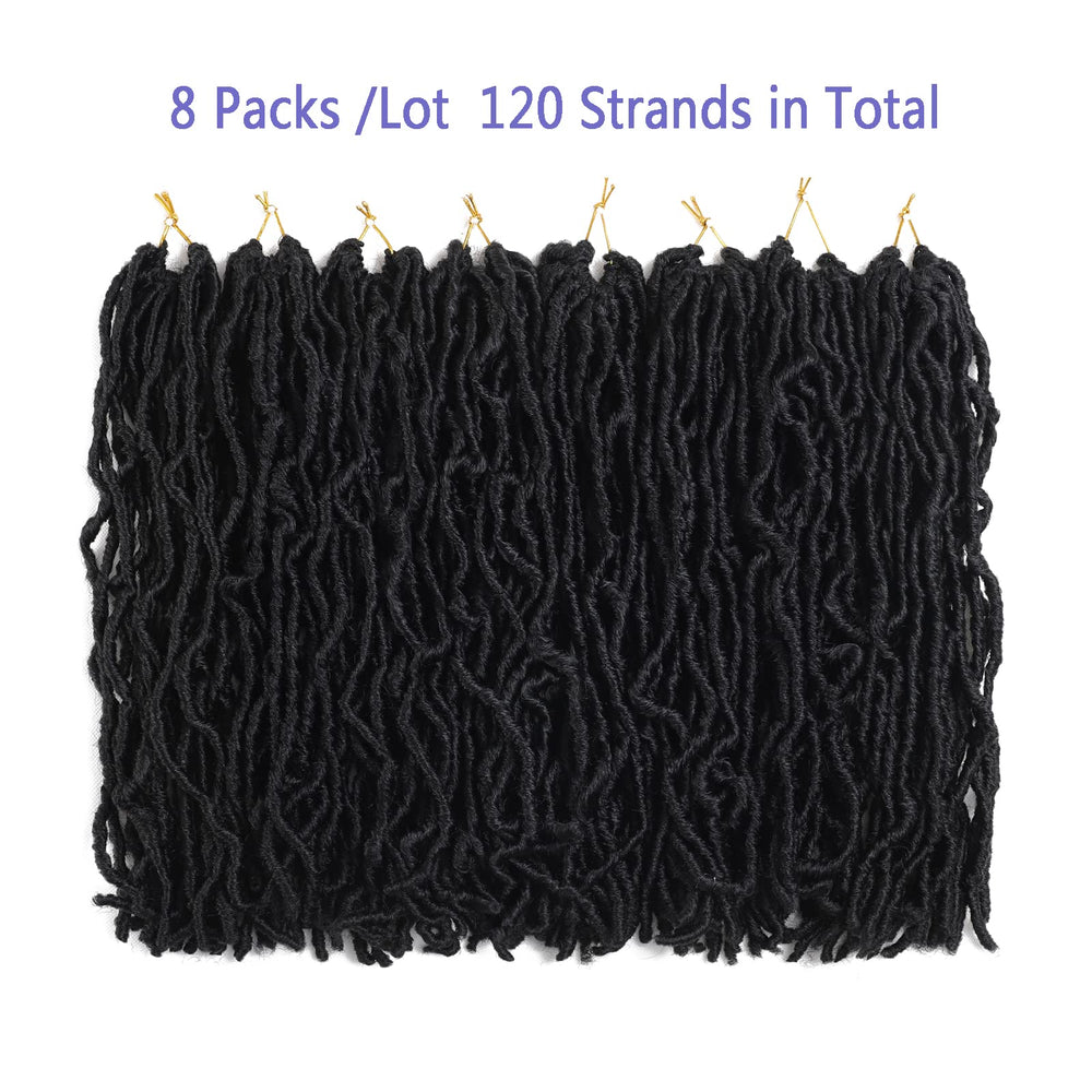 Bylatt short faux locs 12 inch prelooped hair ready to wear for quick transform.
