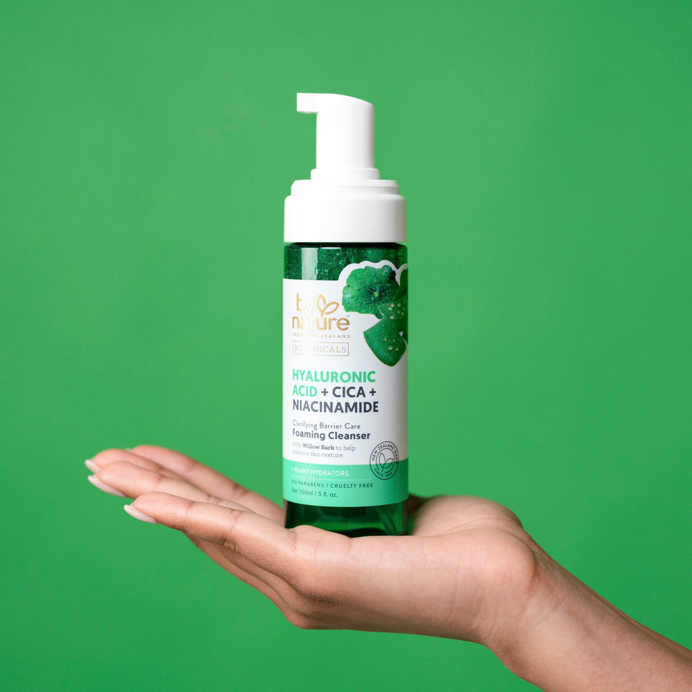 By Nature Foaming Cleanser willow bark helps impurity fighting and pore clarity