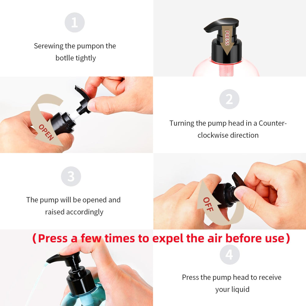 Bynccea empty shampoo pump bottle 500ml ideal for organized bathroom routines.