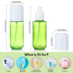 Bynccea fine mist spray bottle shows even atomization for cosmetics and cleaning.