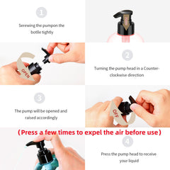 Bynccea empty dispenser bottle ideal for shampoos and conditioners.