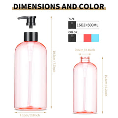 Bynccea transparent pump bottle shows remaining liquid at a glance.