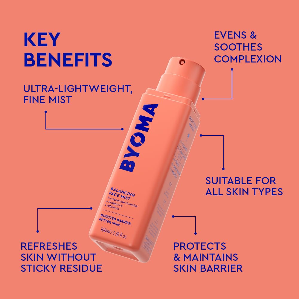Allantoin y probióticos de BYOMA proporcionan hidratación suave