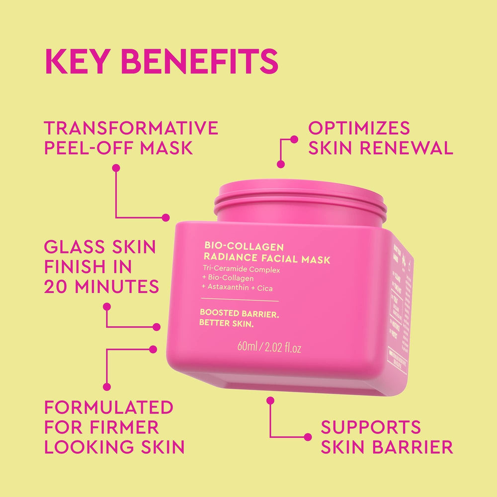 BYOMA Bio-Collagen Radiance ingredientes clave ceramidas y cica para piel protegida.