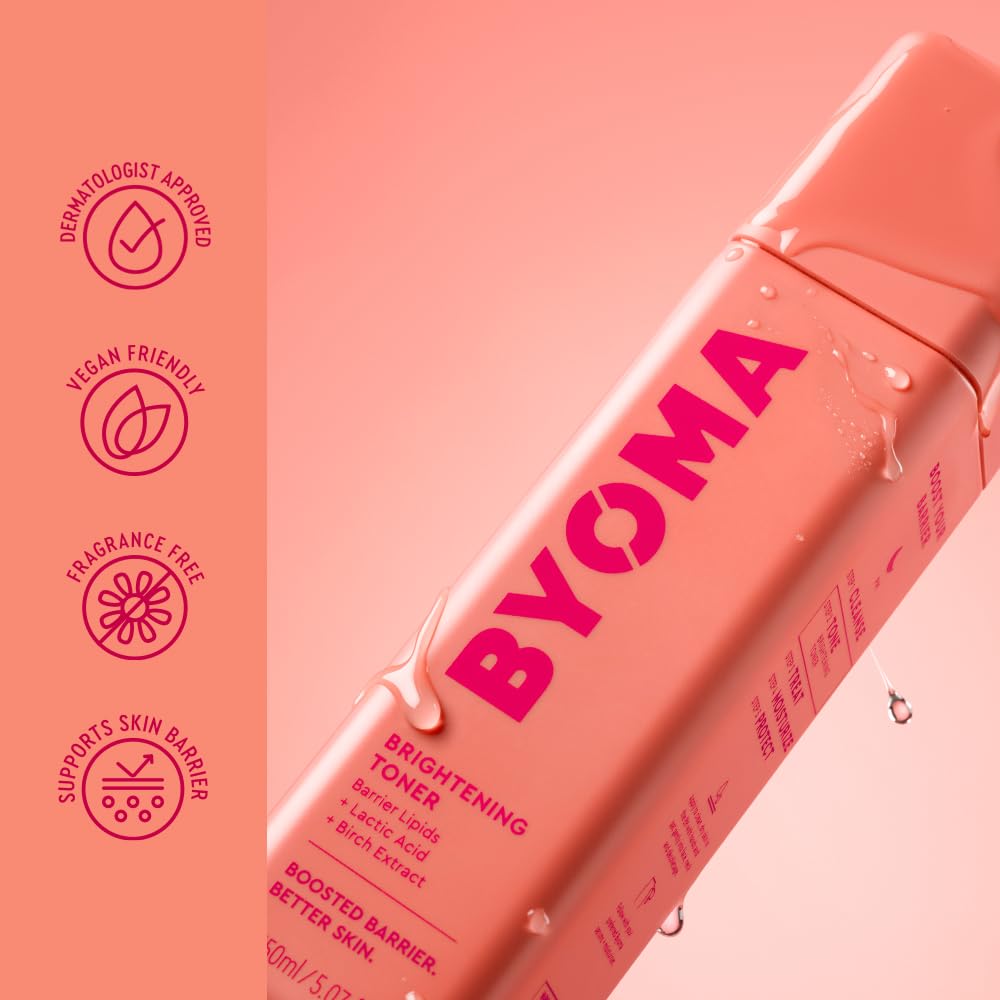 BYOMA Brightening Toner, sin alcohol y apto para piel sensible.