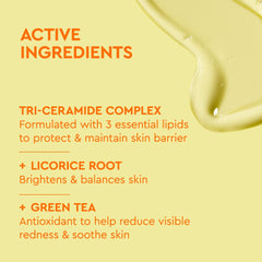 BYOMA ceramidas antioxidantes con regaliz y té verde para nutrición y luminosidad.