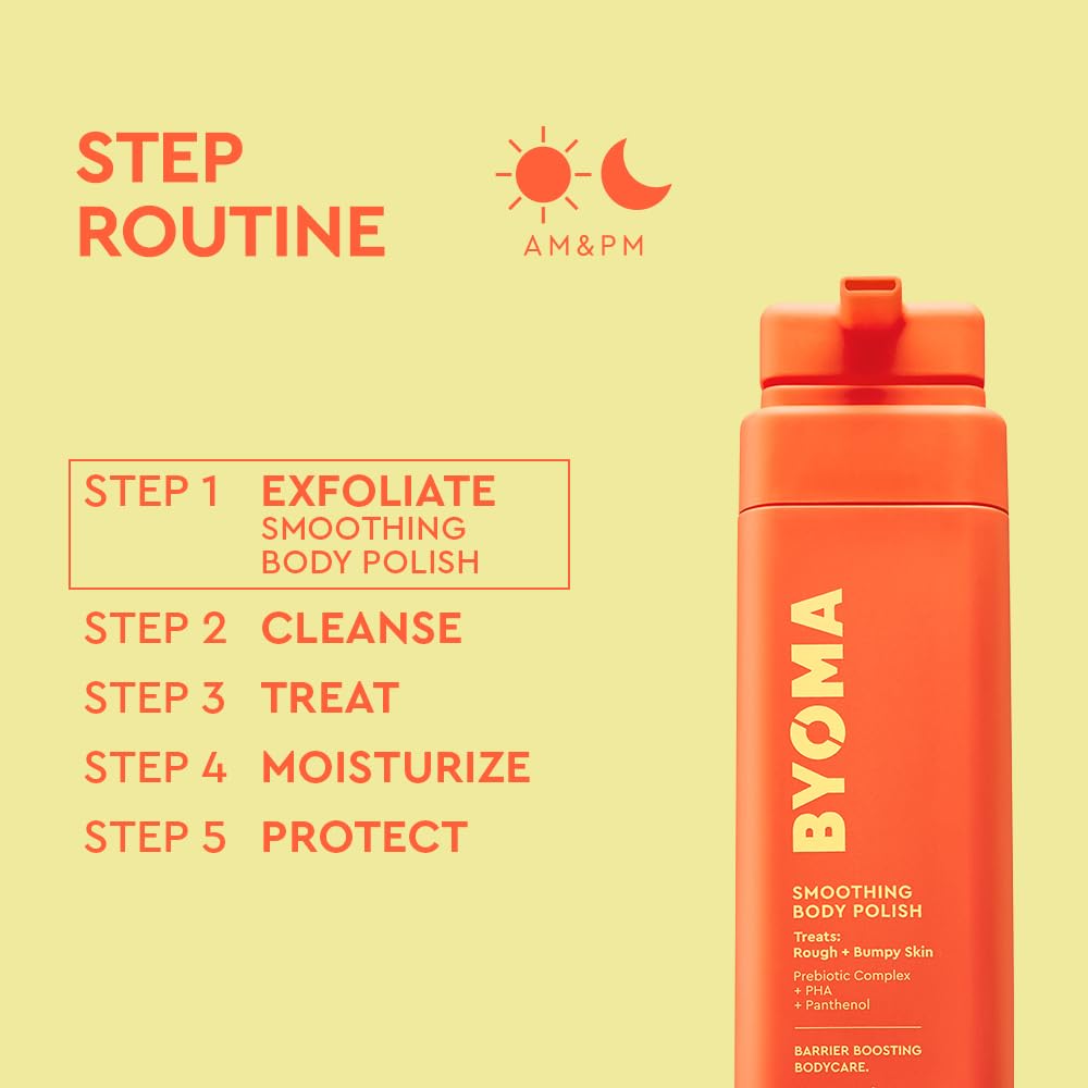 BYOMA ingredientes pha y panthenol exfoliación suave + hidratación