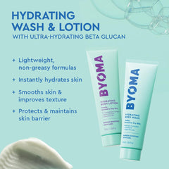 BYOMA lavado de cuerpo brillante para un tono más uniforme tras la ducha.