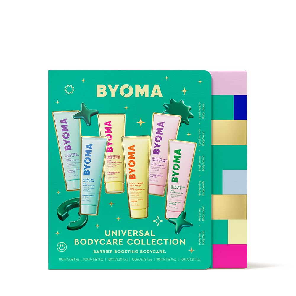BYOMA lavado de cuerpo hidratante para hidratar y calmar la piel tras la ducha.