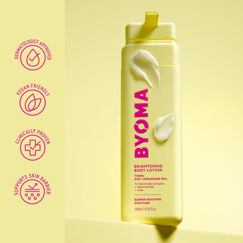 Piel con brillo natural tras usar BYOMA Loción Corporal