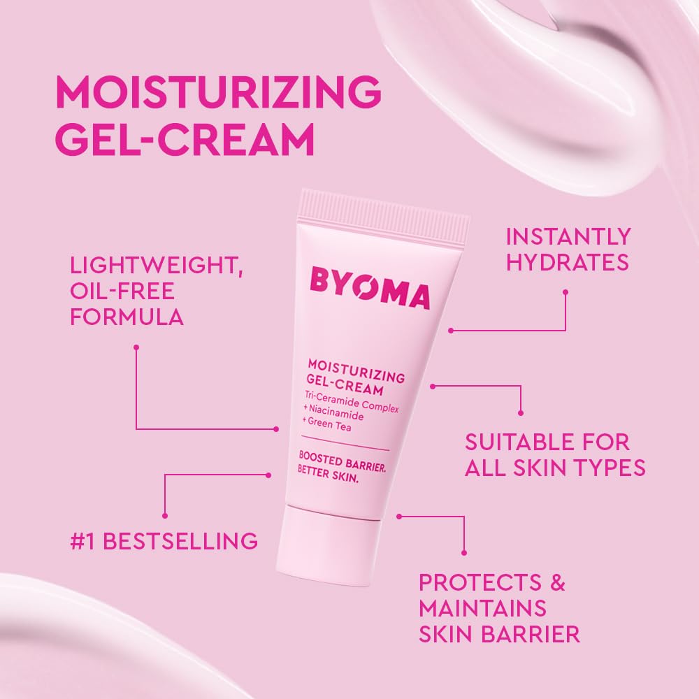 BYOMA mini packaging close-up, ideal for travel or trial routines