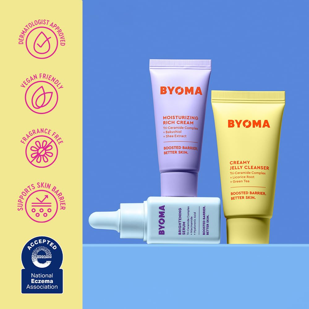 BYOMA texturas suaves de limpieza y hidratación en el cuidado facial.