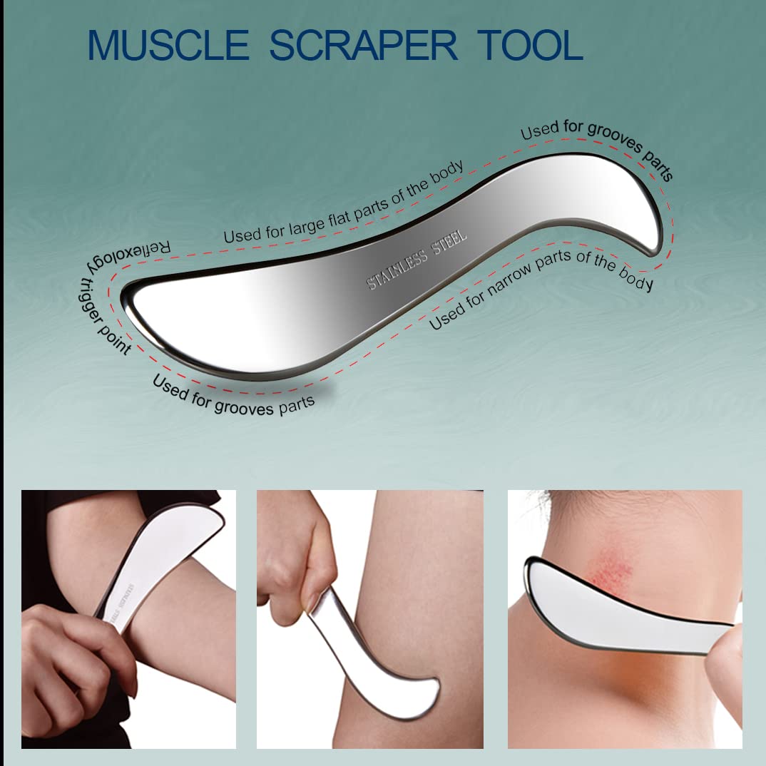 BYYDDIY scraping tool used on back and shoulder areas