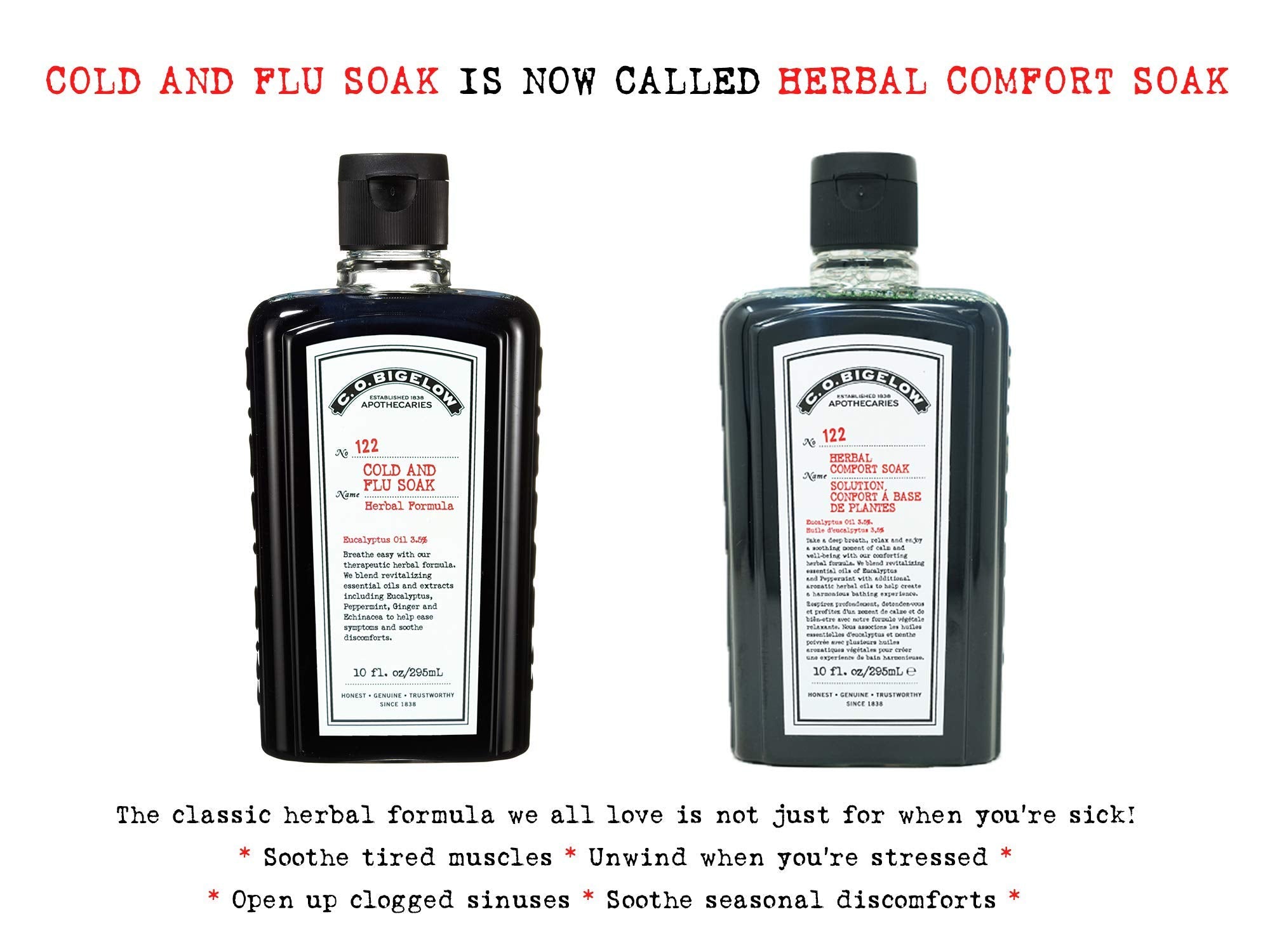 C.O. Bigelow Herbal Comfort Soak with eucalyptus and peppermint for refreshed senses