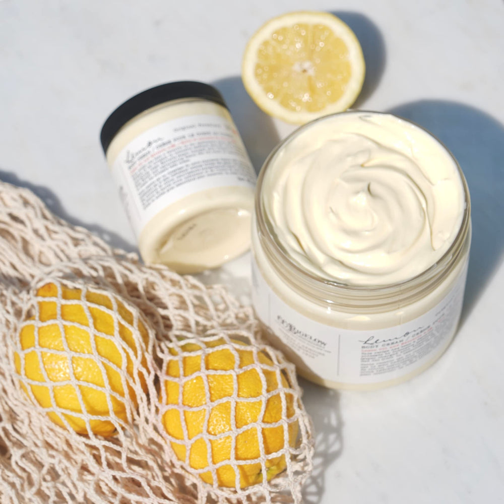 Gift-ready presentation of C.O. Bigelow Lemon Body Cream