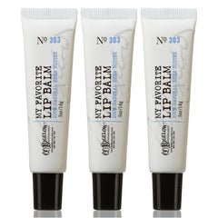 C.O. Bigelow lip balm tubes pack of three for home, bag, and desk hydration