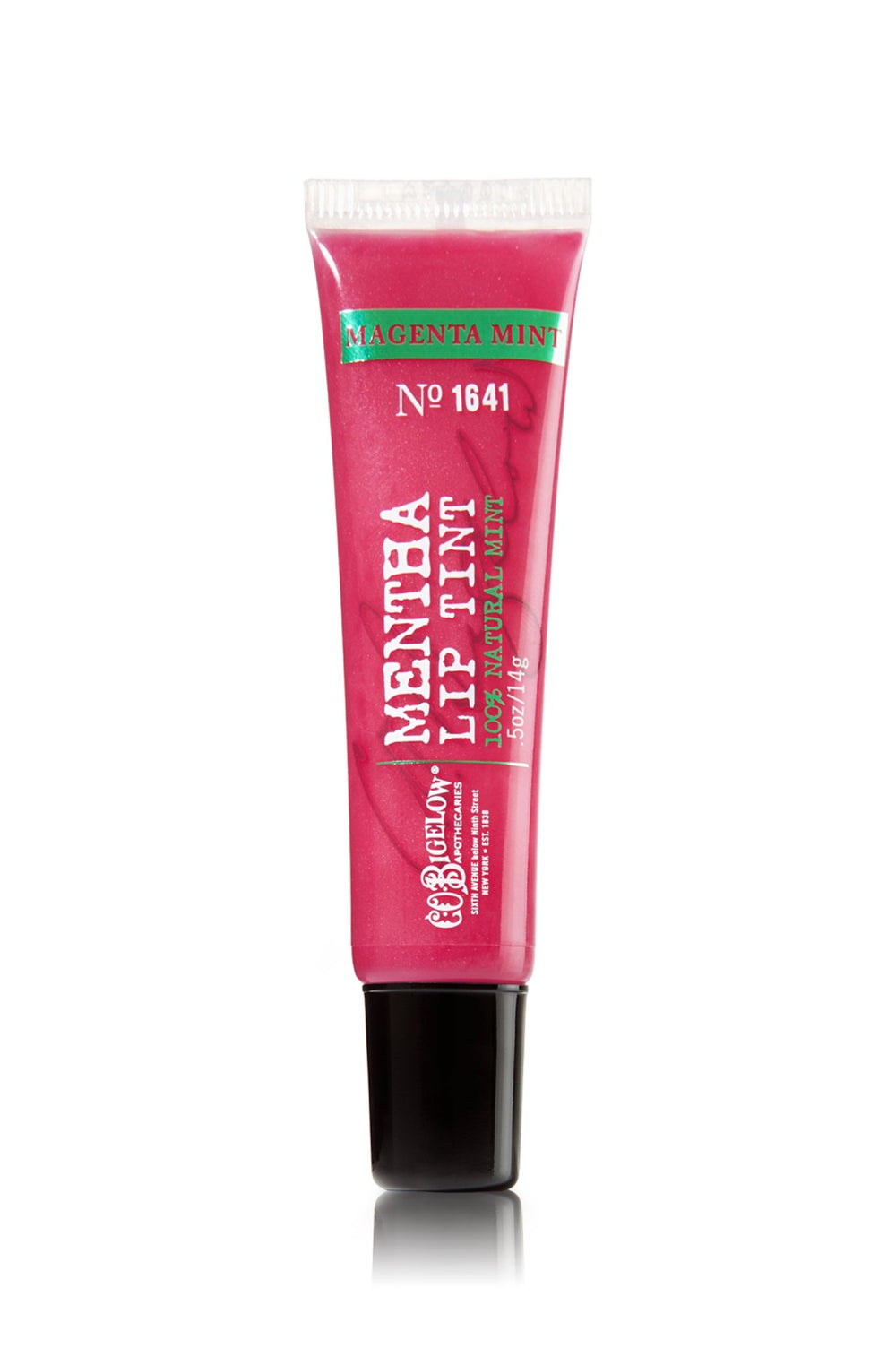 C.O. Bigelow No 1641 Magenta Mint Mentha lip tint adds minty color on lips for everyday wear