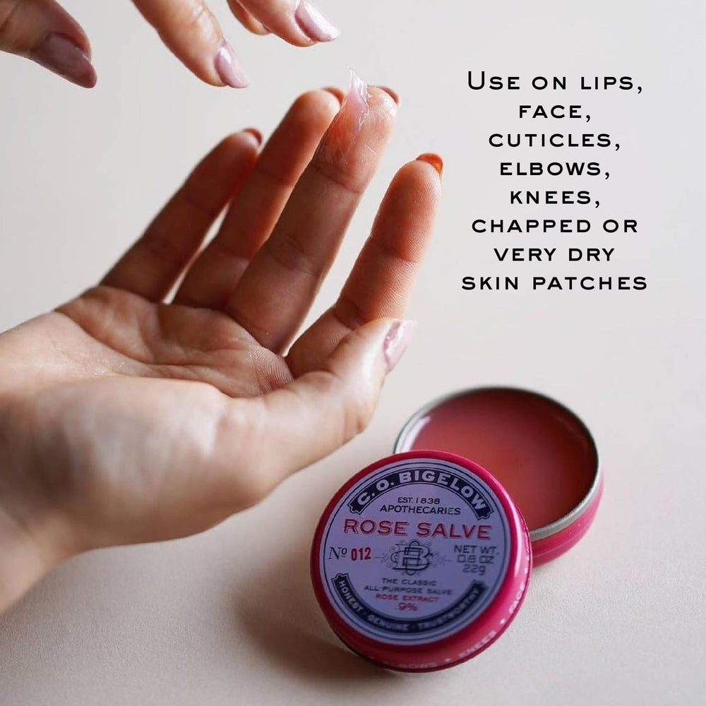 C.O. Bigelow Sakura Rose salve tin nourishes lips and cuticles.