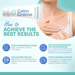 Cabocreme grape-seed lavender oil visuals convey calming aroma and skin hydration benefits.