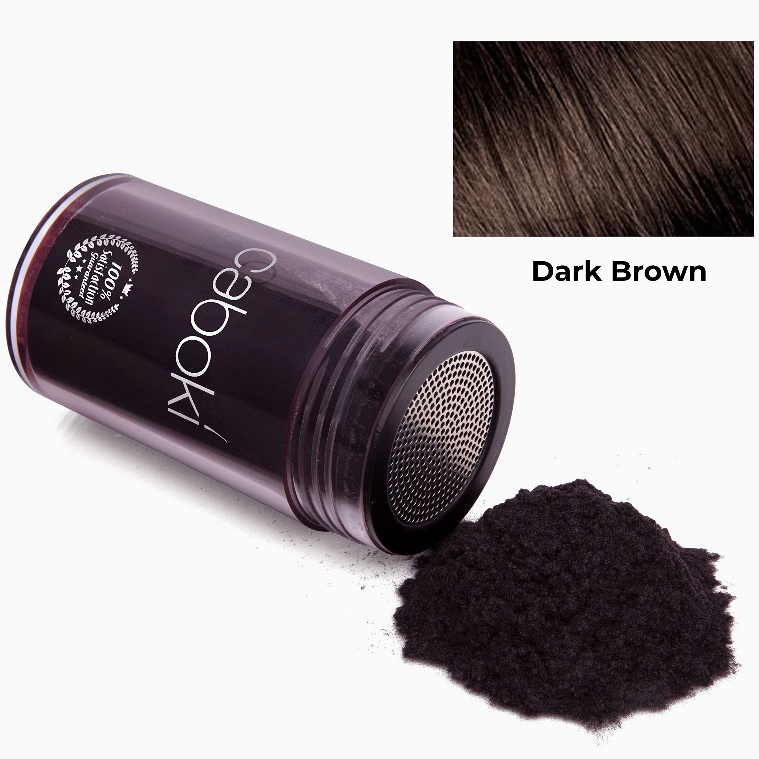 Caboki dark brown shade matching natural roots.