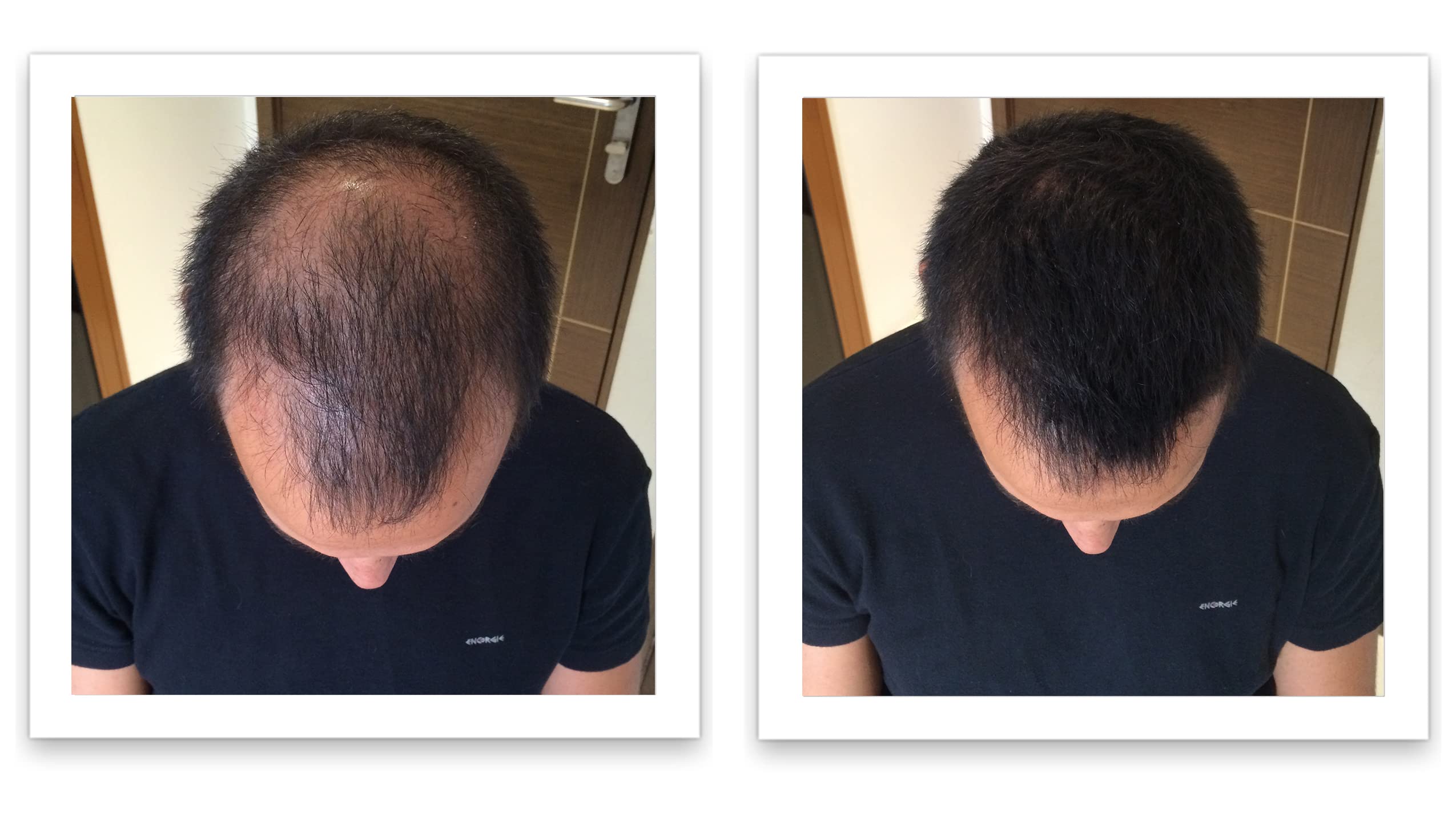 Fibers easily wash out with shampoo for a simple reset.