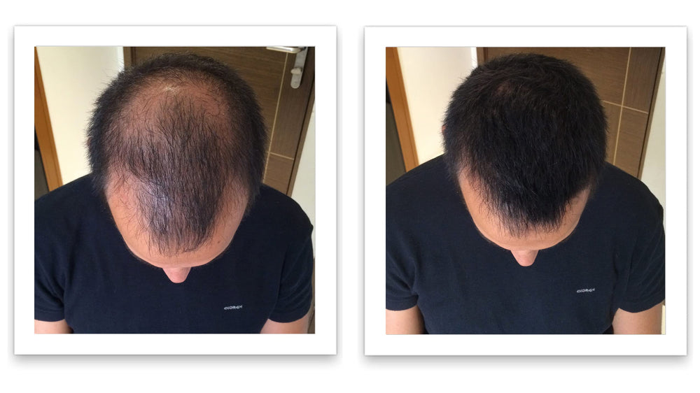 Fibers easily wash out with shampoo for a simple reset.