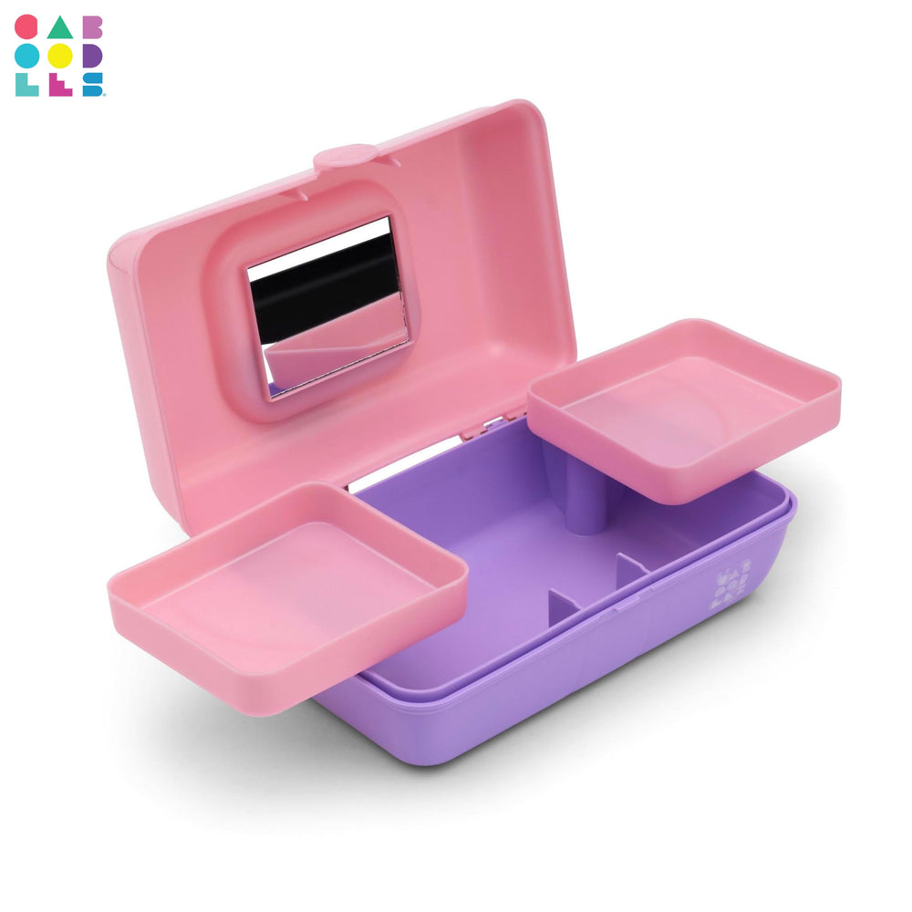 Caboodles Pretty in Petite bottom view highlights durable construction for travel.