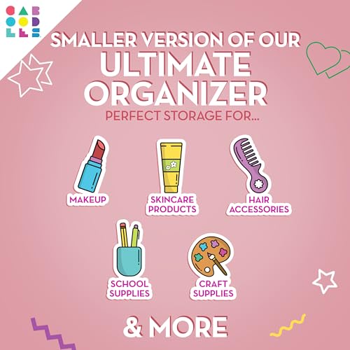 Caboodles Pretty in Petite with fashion mirror enables quick touch-ups anywhere.