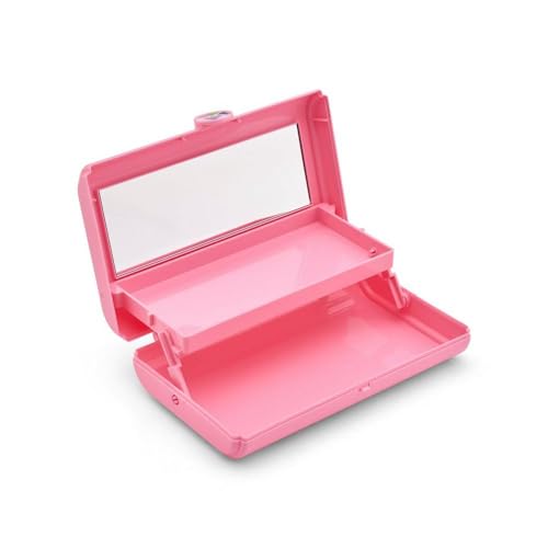Caboodles Take-It Tote showing auto-open tray for easy access
