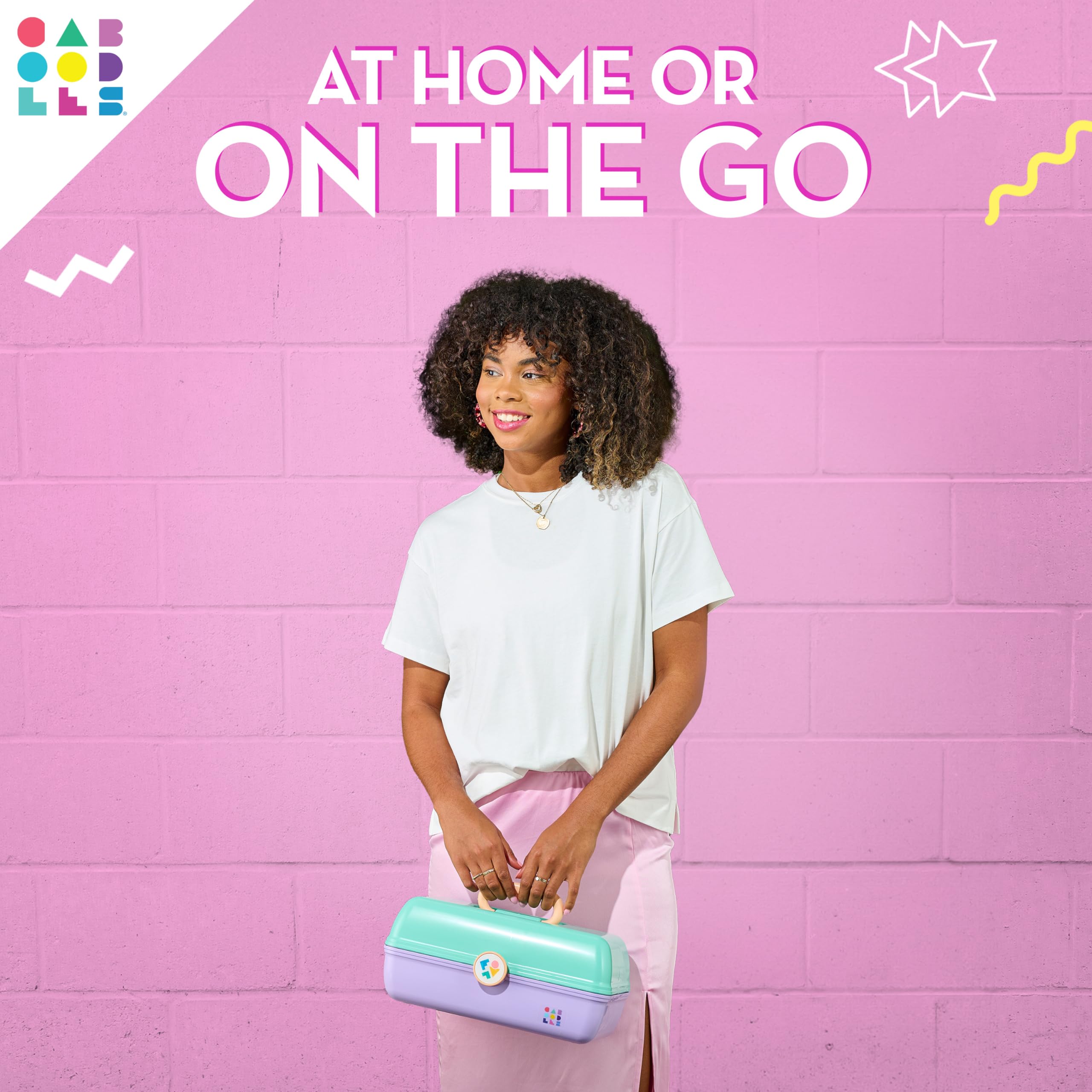 Caboodles Twilight Disco bottom space fits palettes and larger items securely