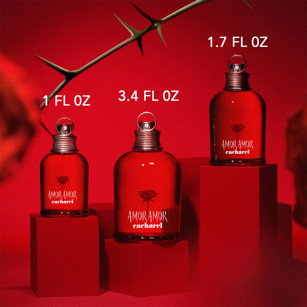 Cacharel Amor Amor floral notes visual evokes white flowers and vanilla.
