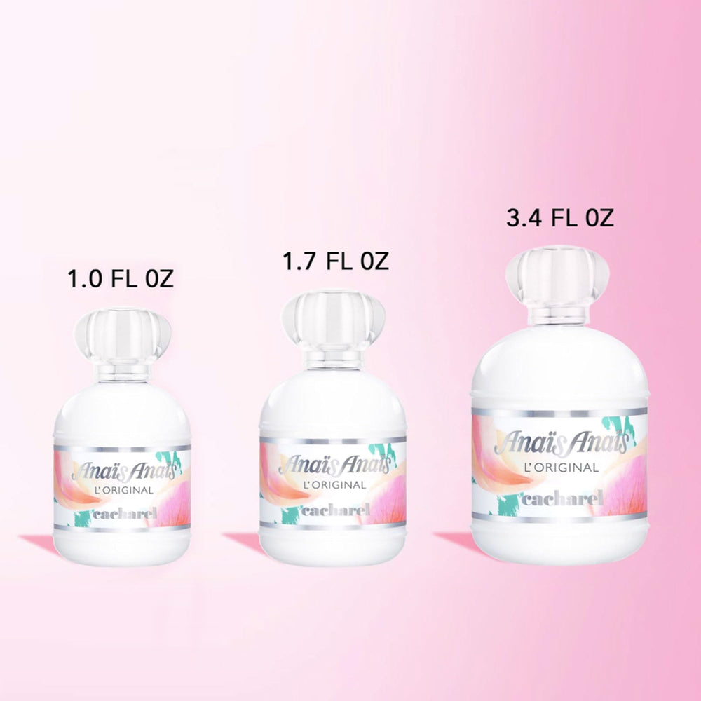 Ornate Cacharel Anais Anais bottle highlighting timeless femininity.