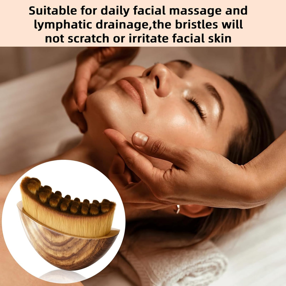 CACRTY Lymphatic Contour Brush helps relax facial muscles during use