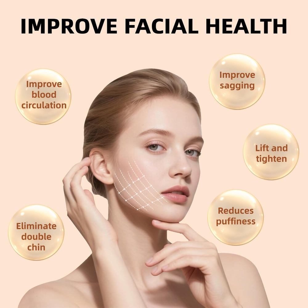 CACRTY contour brush targets cheekbones for gentle lymph drainage