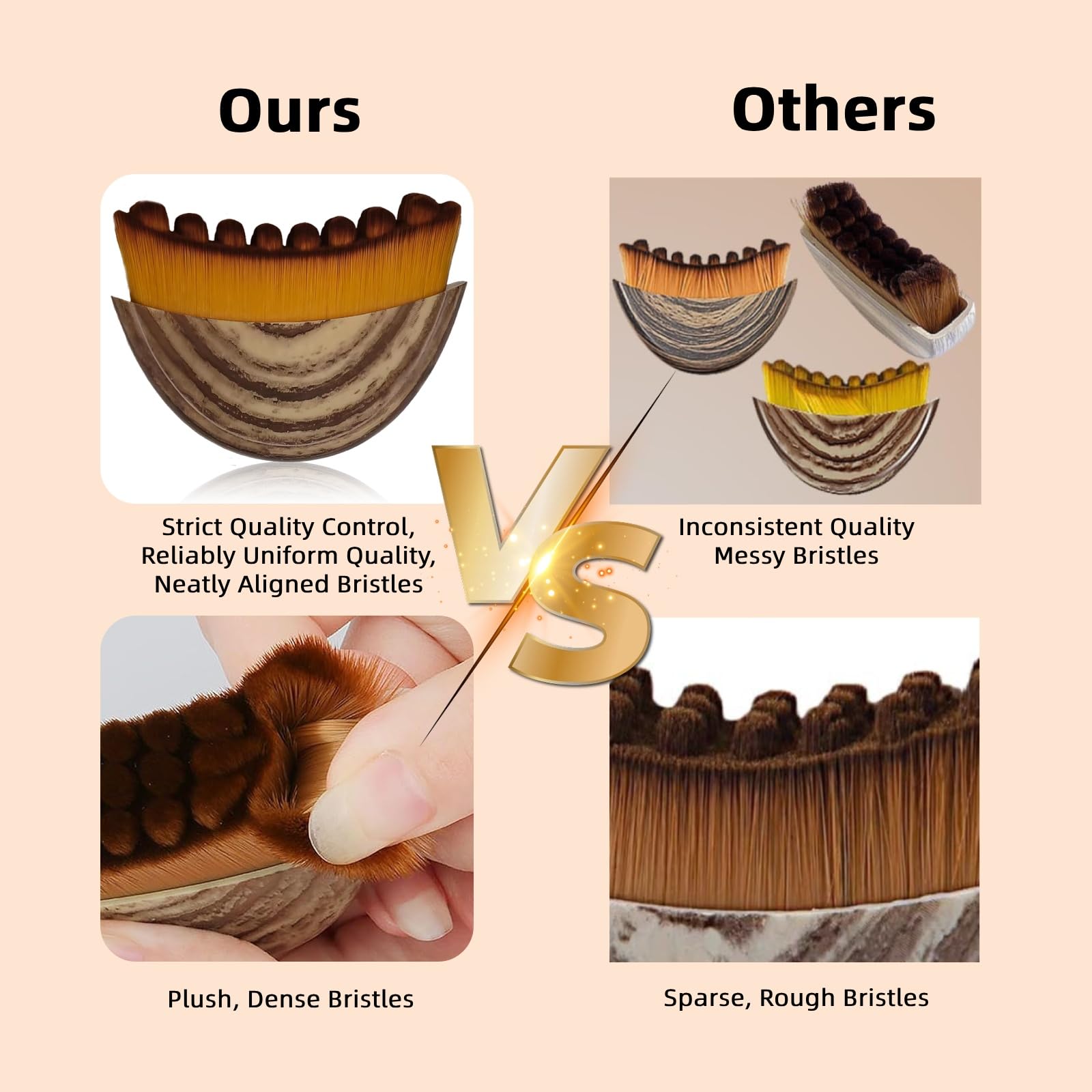 CACRTY Lymphatic Brush close-up shows ultra-soft bristles for sensitive skin