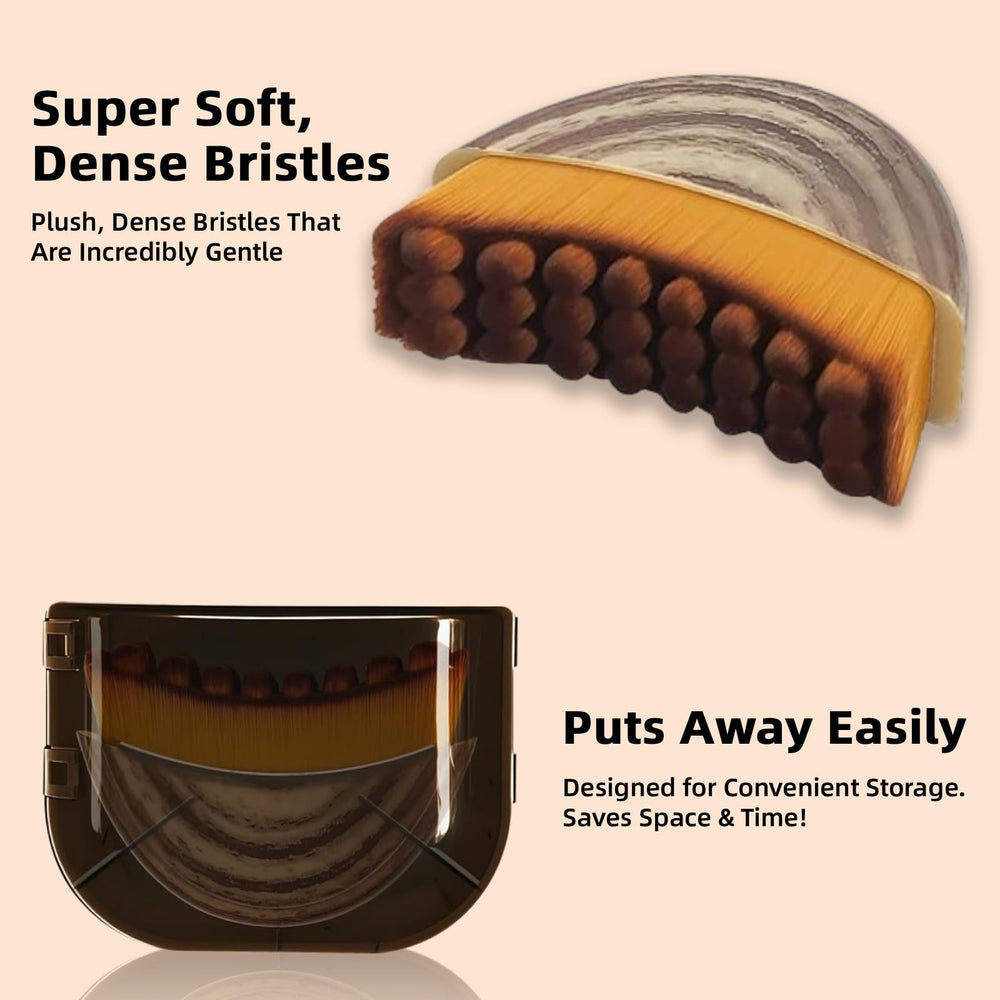CACRTY Lymphatic Contour Brush glides around under-eye areas to ease tension