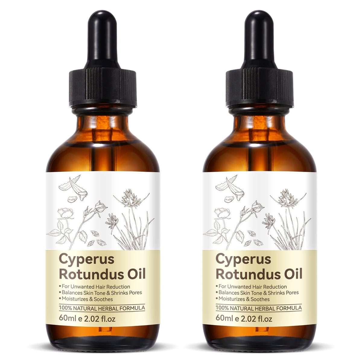 Cacukn aceite Cyperus Rotundus: botella para uso diario y piel suave