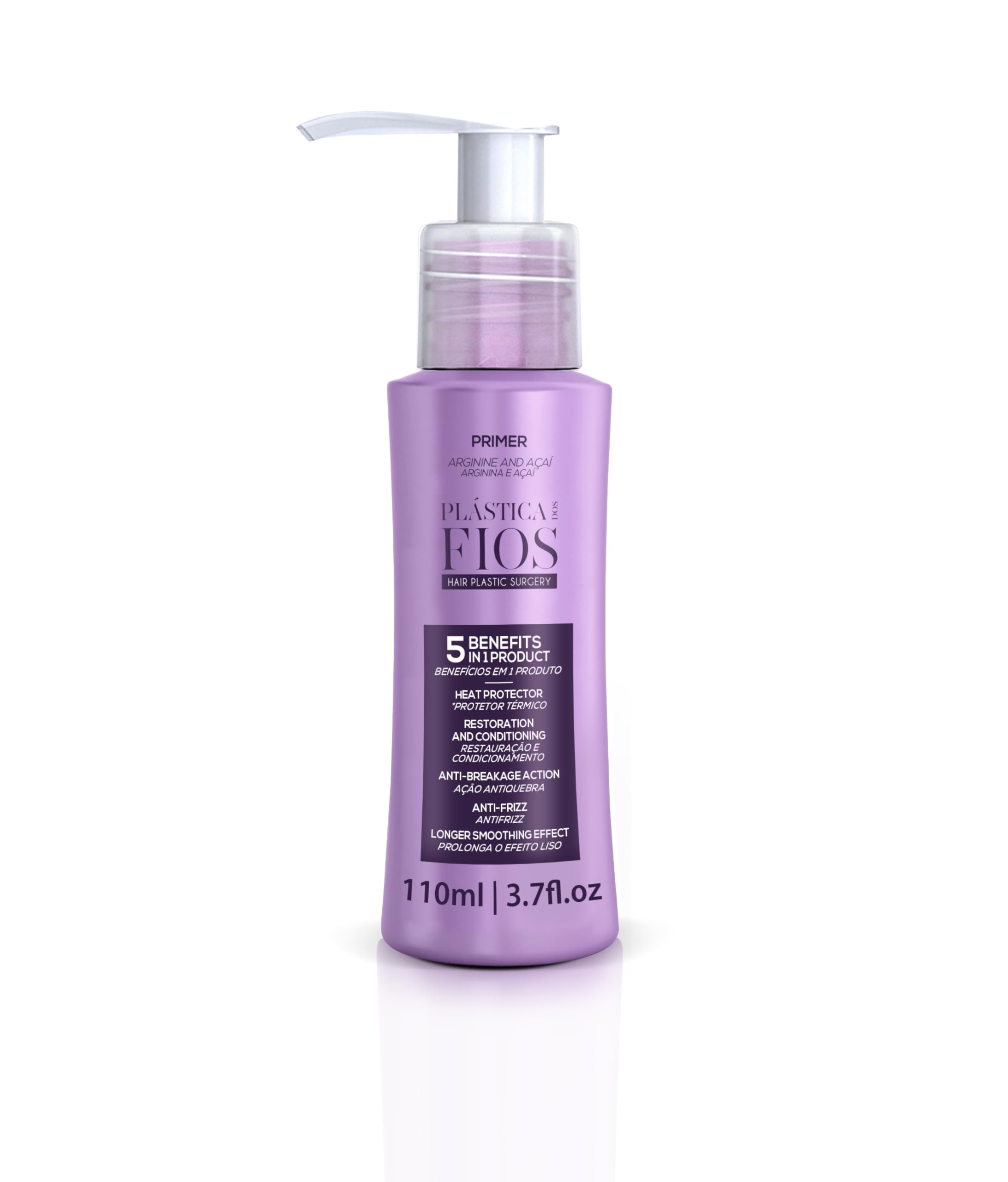 CADIVEU Plastica Dos Fios keratin label on bottle highlights Brazilian keratin benefits