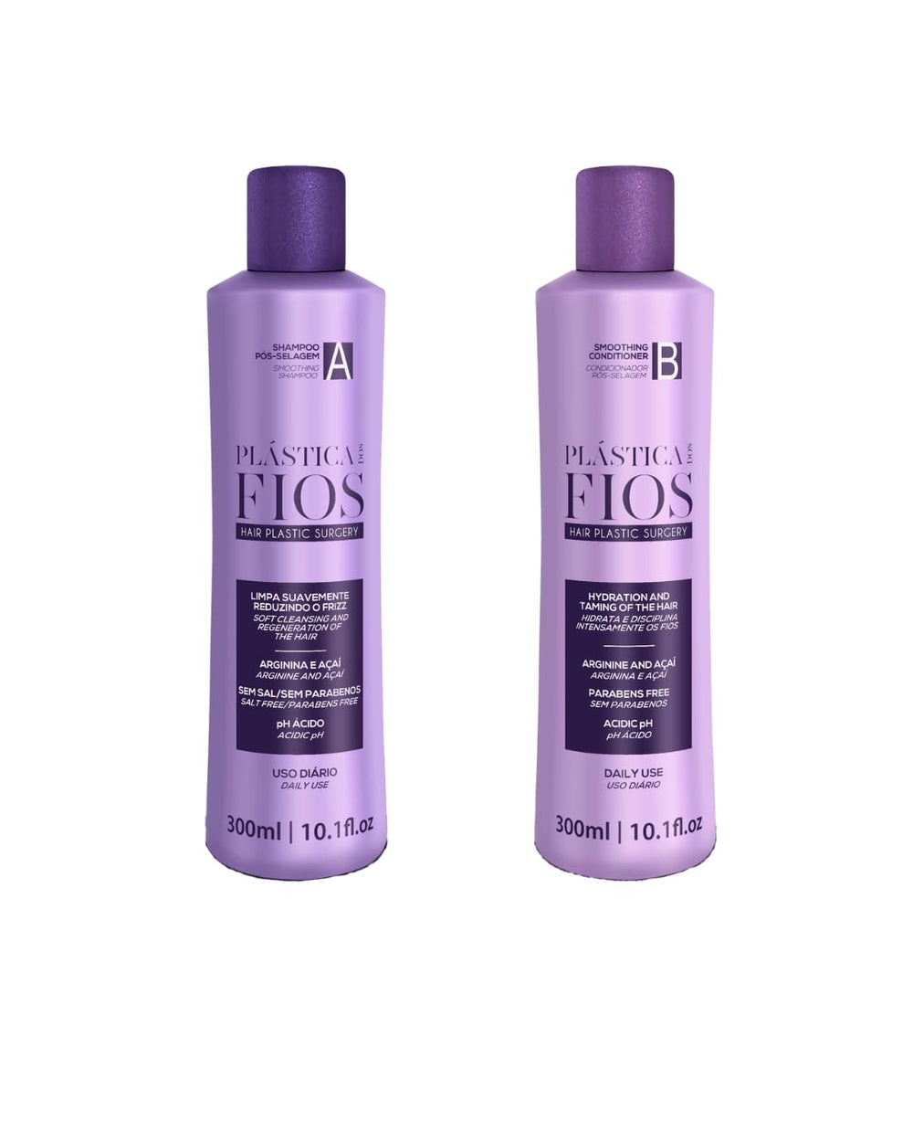 CADIVEU Plastica Dos Fios set packaging image highlights easy at-home salon maintenance.