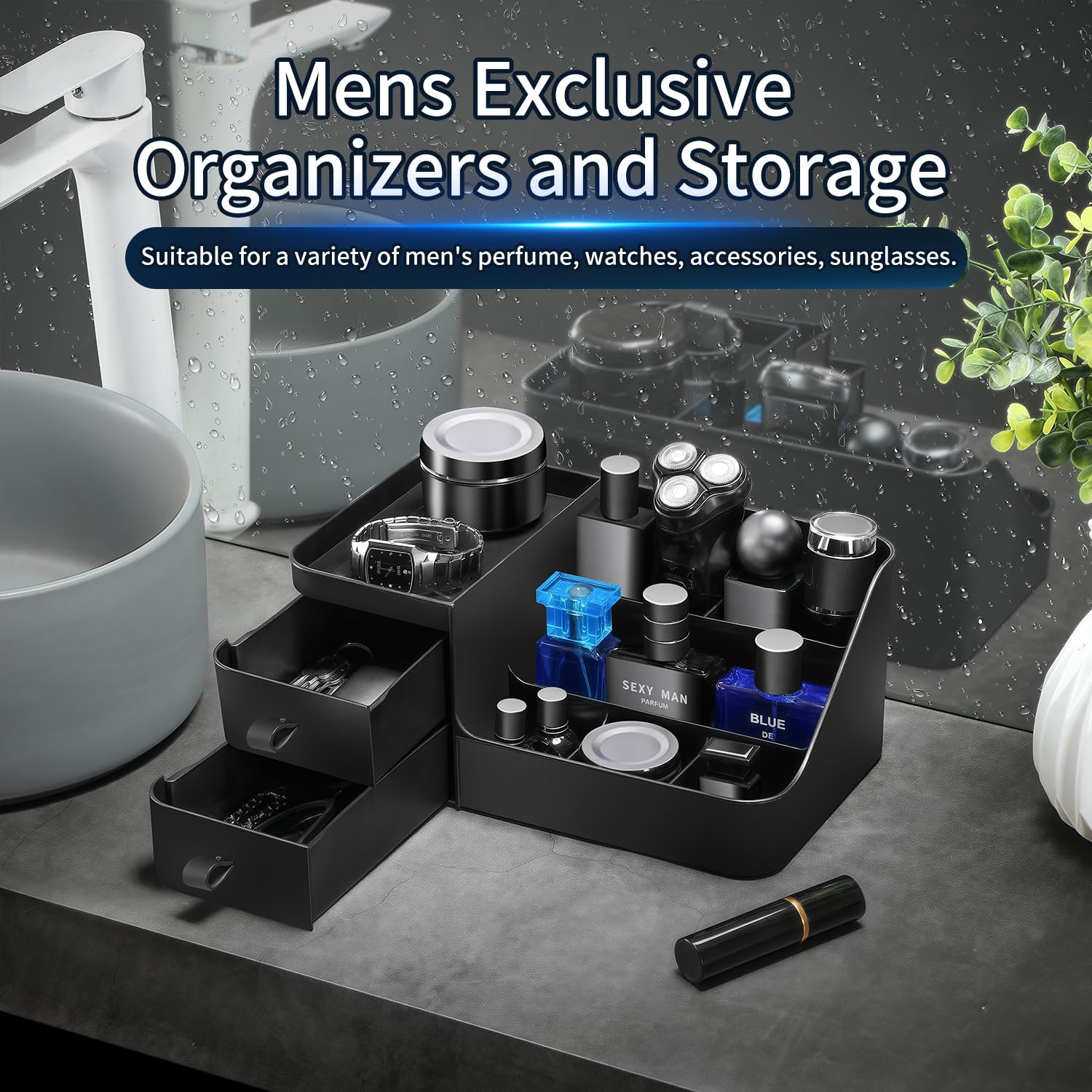 CADRSLES Cologne Organizer sturdy injection-molded plastic construction