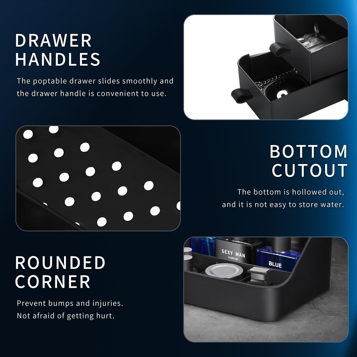 CADRSLES Cologne Organizer waterproof surface easy to wipe clean